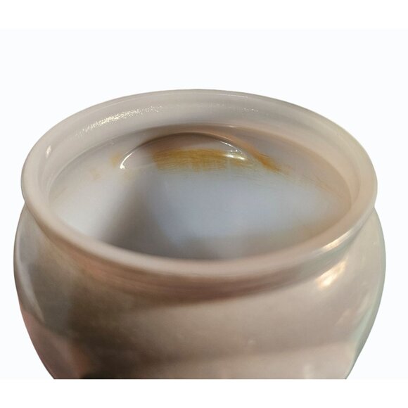 Vintage Glasbake Honey Whip Jars Pots -  Blue Yellow  Gray Lot of 3 NO LIDS - Picture 10 of 12